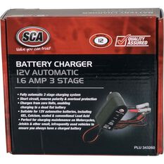 SCA 12V 1.6 Amp 3 Stage Battery Charger, , scaau_hi-res