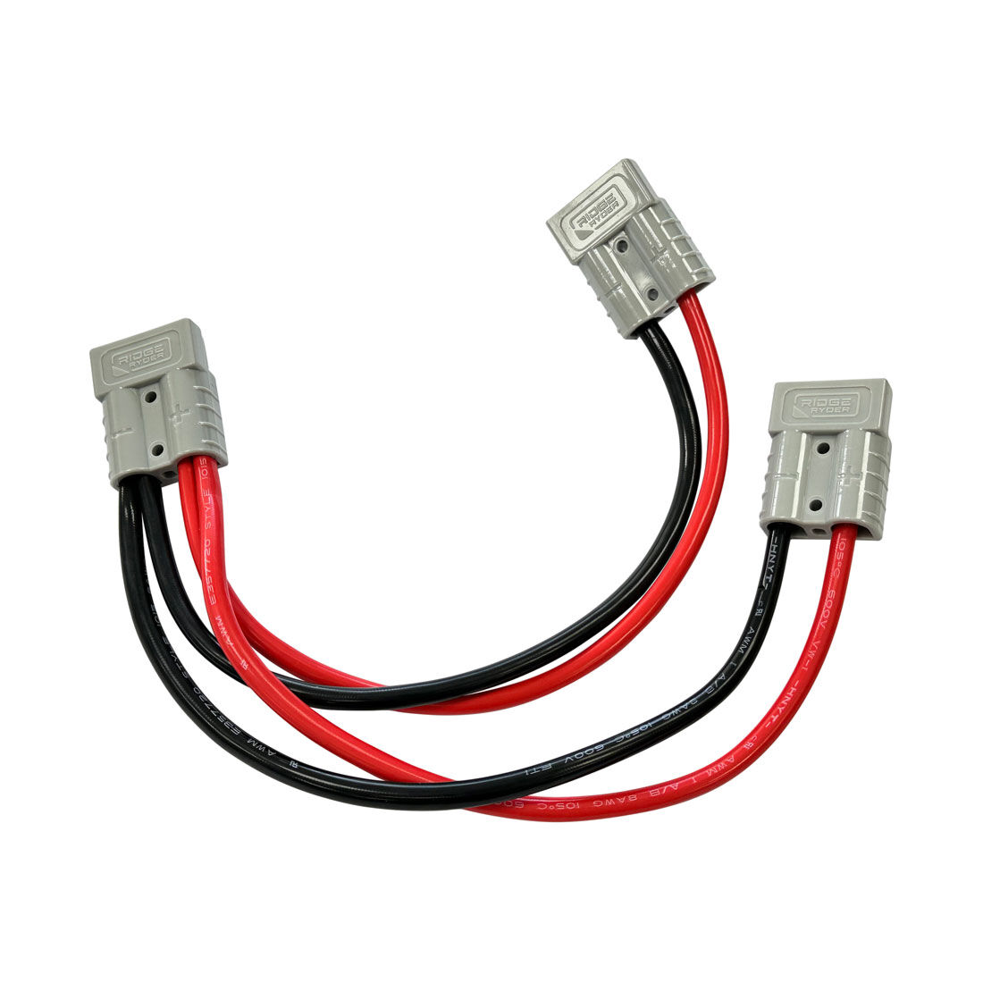 Ridge Ryder 50 AMP Plug - Piggyback Lead, 30cm, 8 AWG, , scaau_hi-res