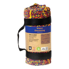 Water Dreaming Repreve Travel Blanket 150cm x 150cm, , scaau_hi-res