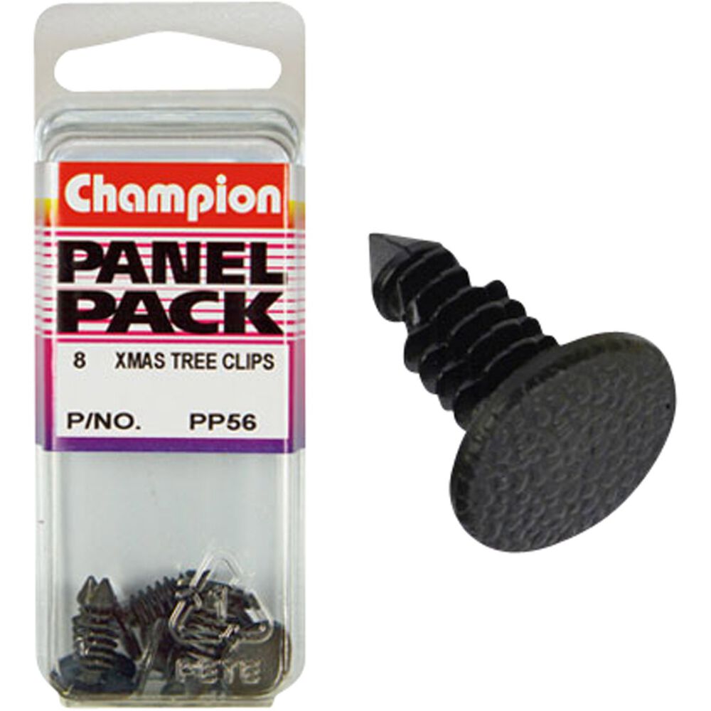 Champion Panel Pack Christmas Tree Clips PP56, Black Supercheap Auto