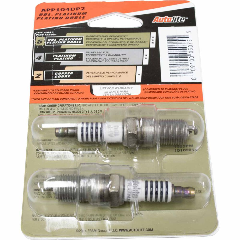 Autolite Double Platinum Spark Plug 2 Pack 371693 Supercheap Auto