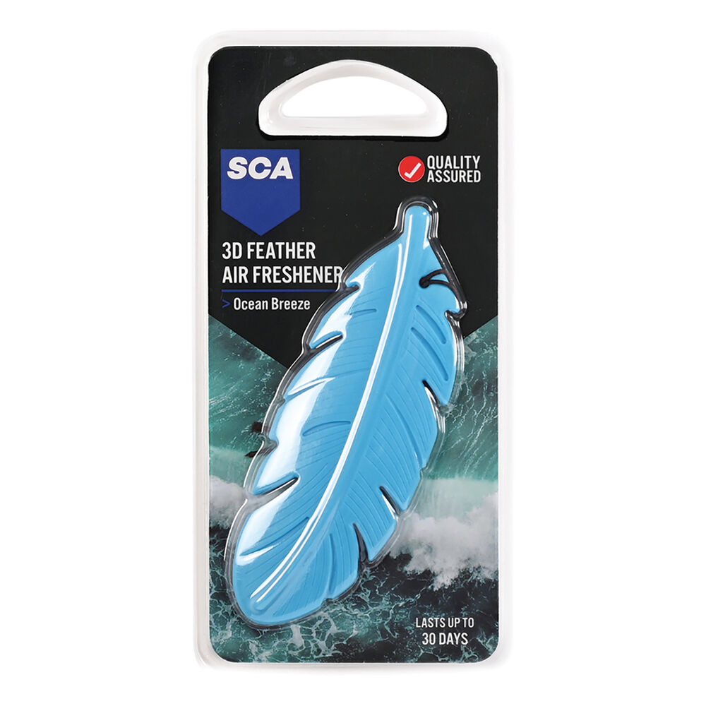 SCA 3D Feather Air Freshener Ocean Breeze Supercheap Auto