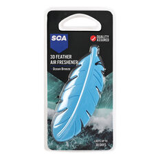 SCA 3D Feather Air Freshener Ocean Breeze, , scaau_hi-res