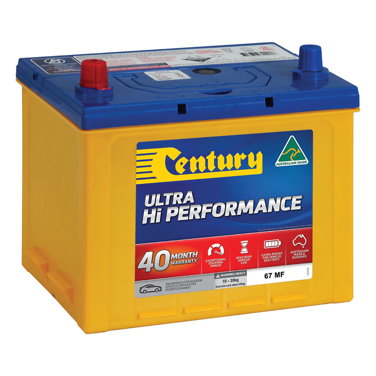 Century Ultra Hi Performance Car Battery 67 MF, , scaau_hi-res