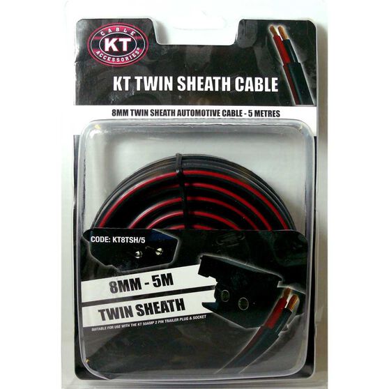 Kt Cable Trailer Wire Twin Sheath 8mm 5m Supercheap Auto