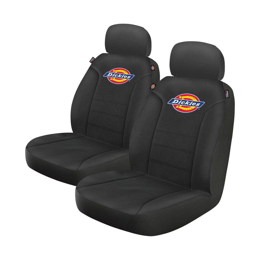 Dickies Repreve Polyester OG Logo Seat Covers Black Adjustable Headrests Airbag Compatible, , scaau_hi-res