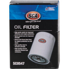 SCA Oil Filter SCO547 (Interchangeable with Z547), , scaau_hi-res