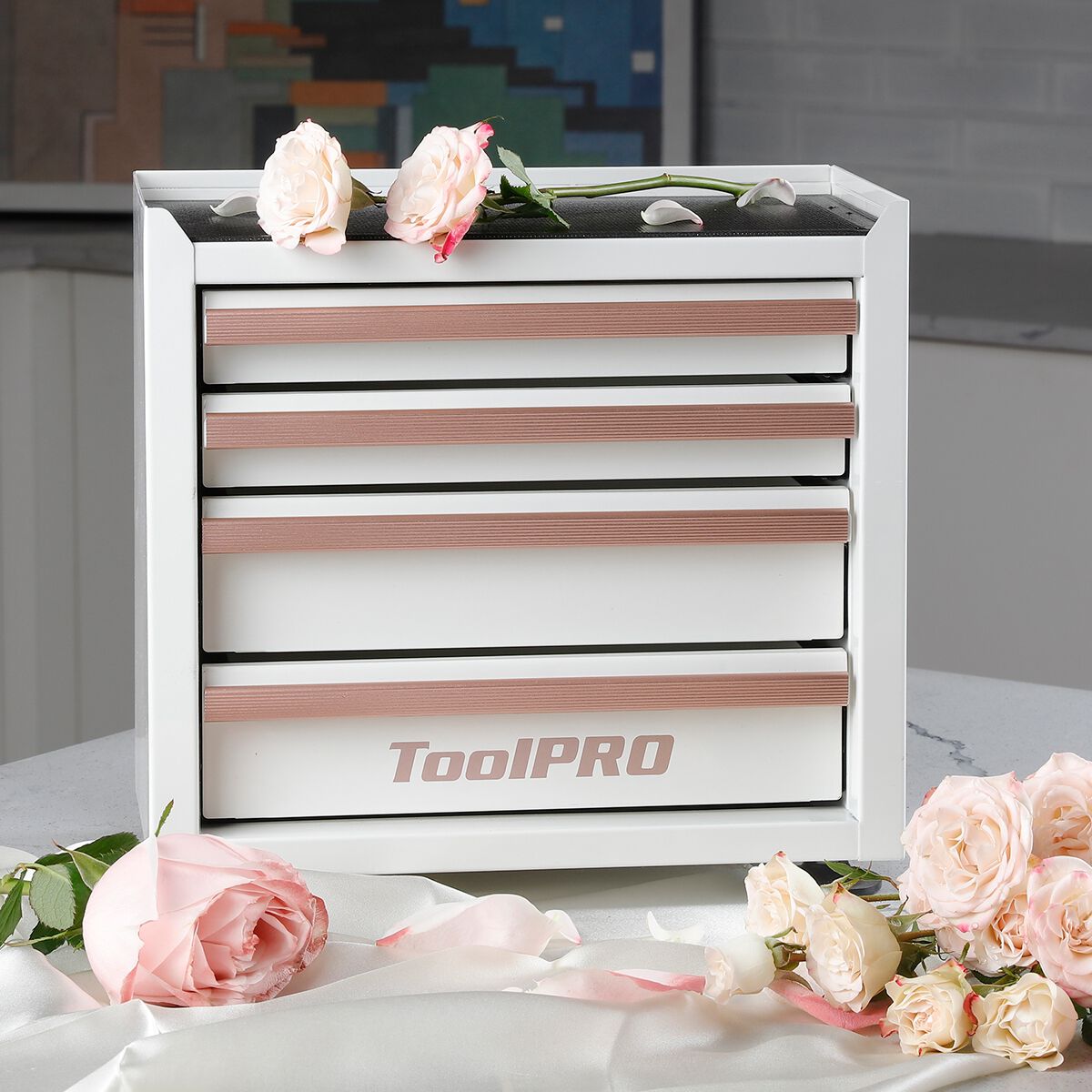 Toolpro Mini Tool Cabinet Antique White, , scaau_hi-res