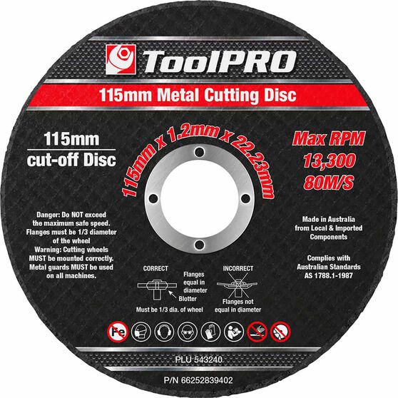 ToolPRO Metal Cut Off Disc 10 Pack, , scaau_hi-res