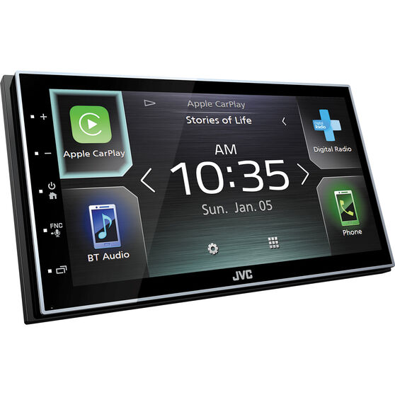 Jvc Kw M745dbt Apple Carplay Android Auto Head Unit Supercheap Auto