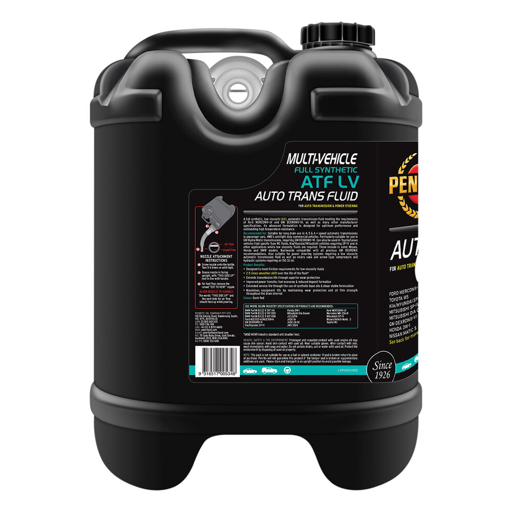 Penrite ATF LV Automatic Transmission Fluid 20 Litre Supercheap Auto