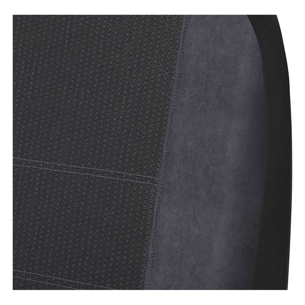 SCA Premium Jacquard and Velour Seat Covers Charcoal Rear Seat Size