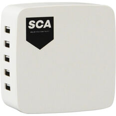 SCA 5 Port USB Charging Station - 240V, , scaau_hi-res