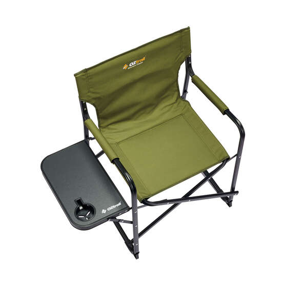 Oztrail Directors Classic with Side Table Chair, , scaau_hi-res