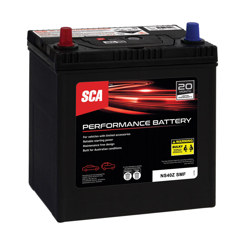 SCA Performance Car Battery SNS40Z MF Supercheap Auto
