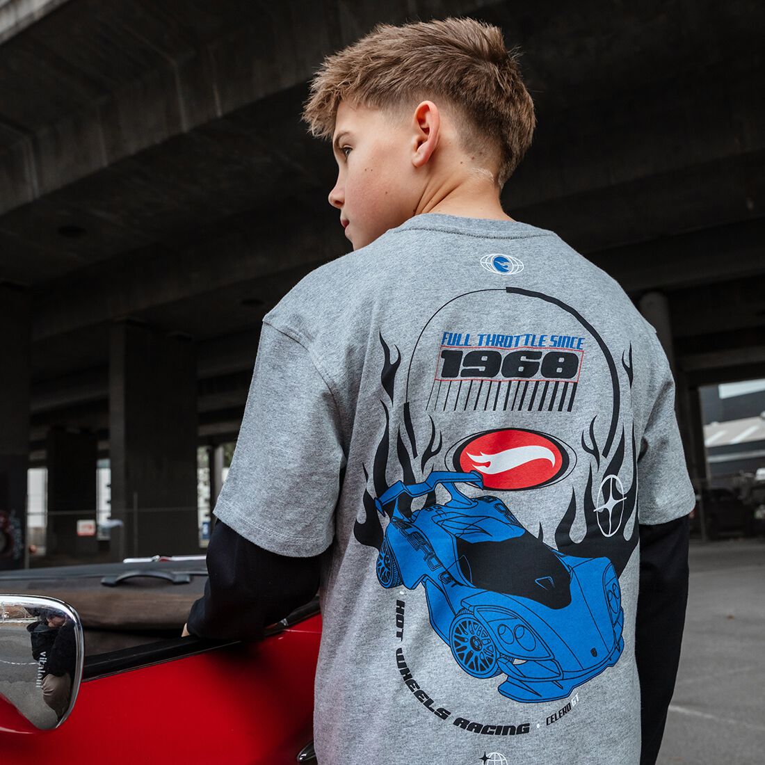 Hot Wheels Kids T-Shirt Black, , scaau_hi-res