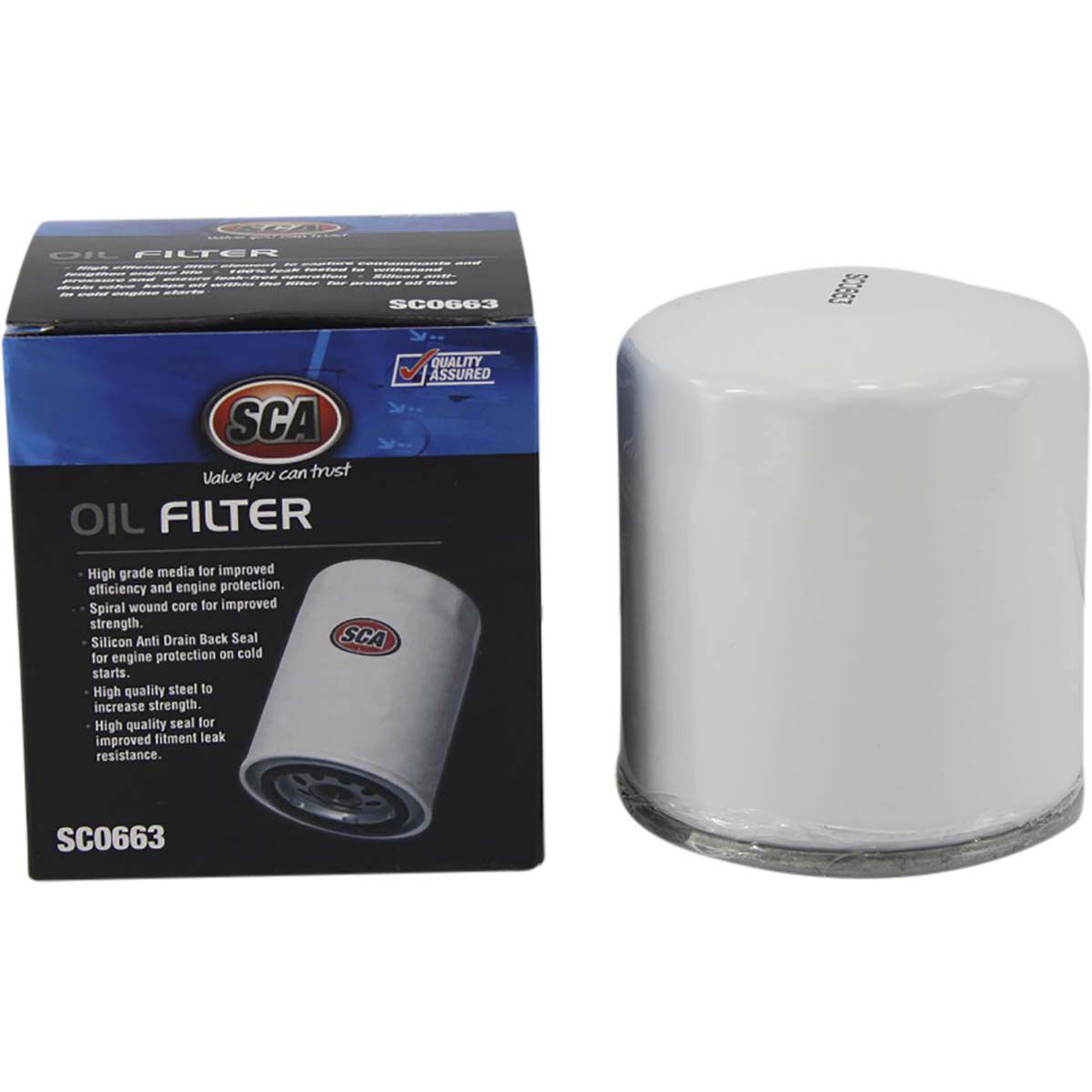 SCA Oil Filter SCO663 (Interchangeable with Z663), , scaau_hi-res