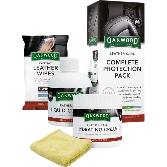 Oakwood Leather Care Complete Protection Pack, , scaau_hi-res