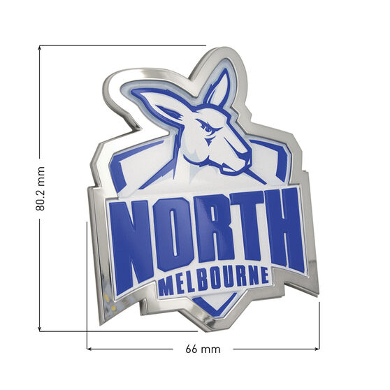 North Melbourne Afl Supporter Logo 3d Chrome Finish Supercheap Auto