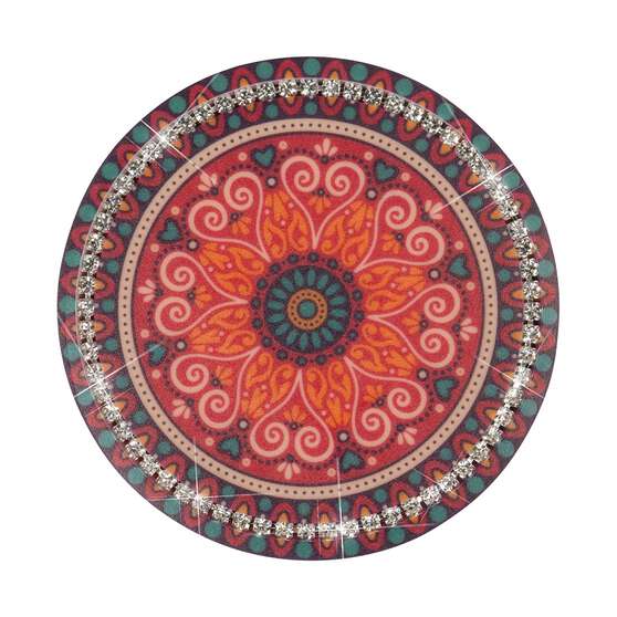 Cabin Crew Drink Coasters Orange/Green Bling, , scaau_hi-res