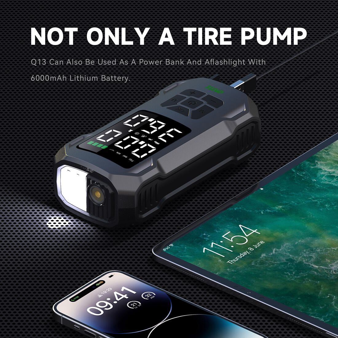 CAROSS 12V 150PSI Portable Air Compressor, , scaau_hi-res