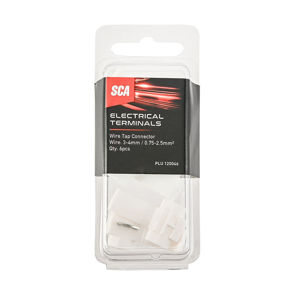 SCA Electrical Terminals Wire Tap Connector 3-4mm 6 Piece, , scaau_hi-res