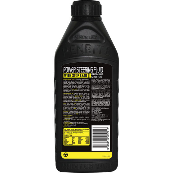 Penrite Power Steering Fluid & Stop Leak 1 Litre Supercheap Auto