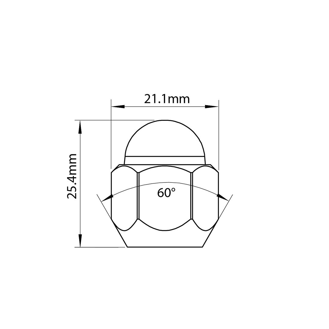 Tridon Wheel Nuts M12x1.25. Tapered Seat. 19mm Hex, , scaau_hi-res