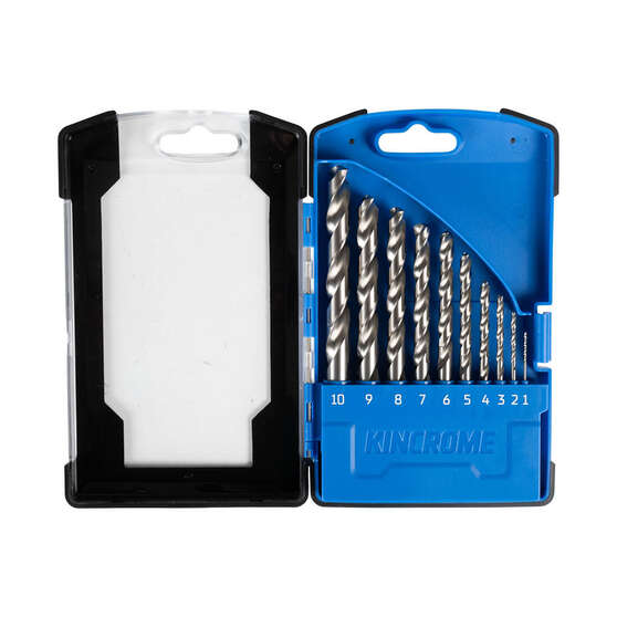 Kincrome 10 Piece HSS Drill Bit Set, , scaau_hi-res