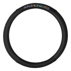 Skechers Goga Mat Steering Wheel Cover Black 380mm, , scaau_hi-res