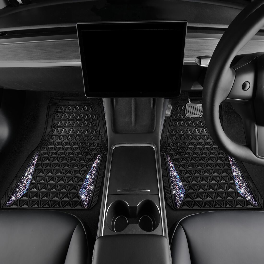 SCA Ombre Bling Floor Mats 4 Pack, , scaau_hi-res