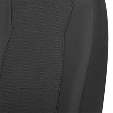 SCA Jacquard Seat Covers Black Adjustable Headrests Rear Bench, , scaau_hi-res