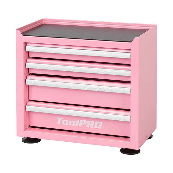 ToolPRO Mini Tool Cabinet 4 Drawer Pink, , scaau_hi-res