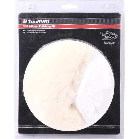 ToolPRO Polishing Pad Kit 3 Piece, , scaau_hi-res