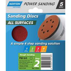Norton Disc Sander 80 Grit 125mm, , scaau_hi-res