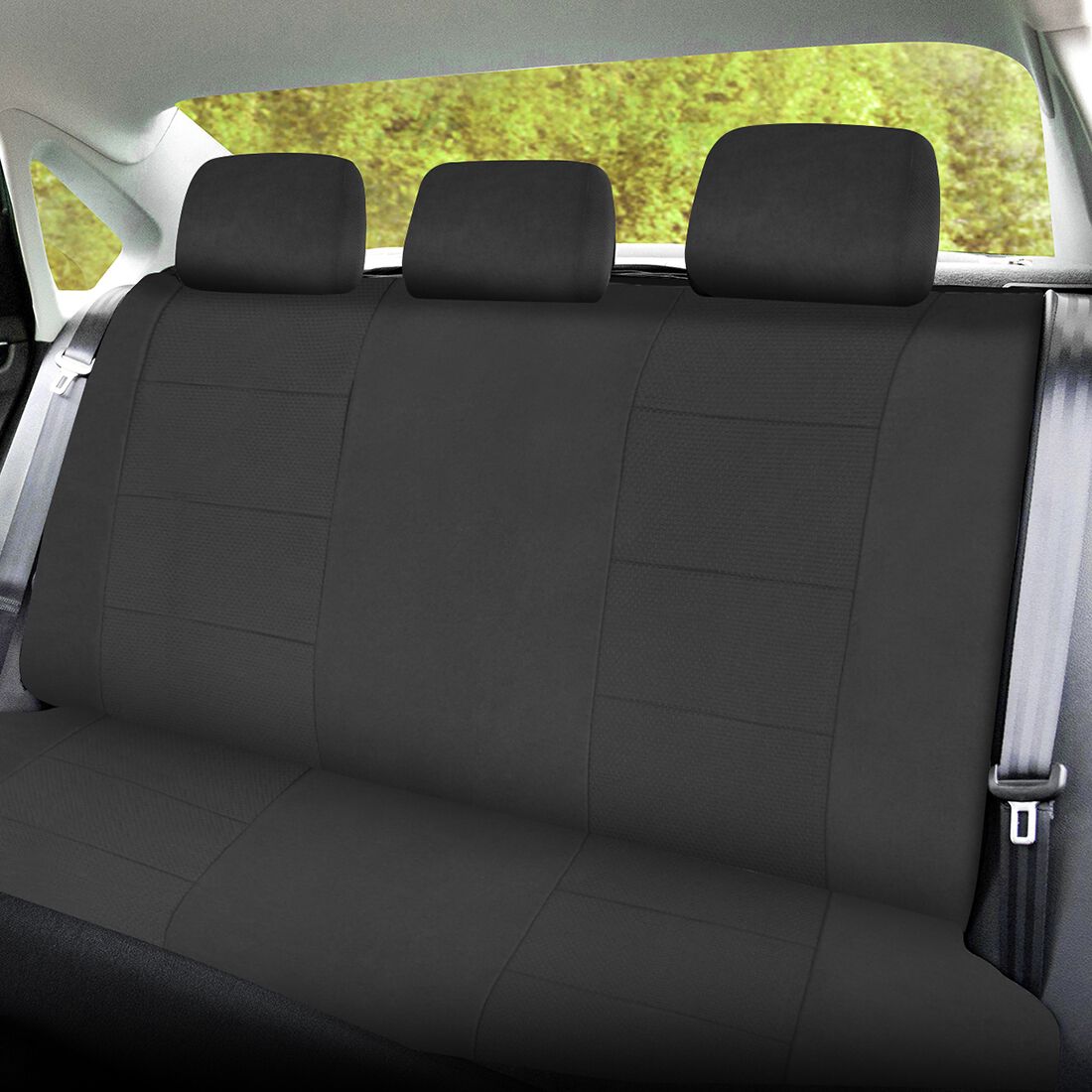SCA Jacquard Embossed Dot Seat Covers Black, Rear, Airbag Compatible, Size 06H, , scaau_hi-res