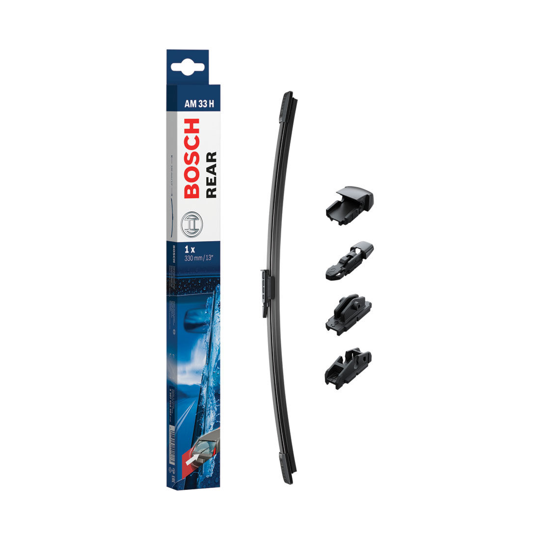 Bosch Rear Wiper Blade 330mm (13") Single - AM33H, , scaau_hi-res
