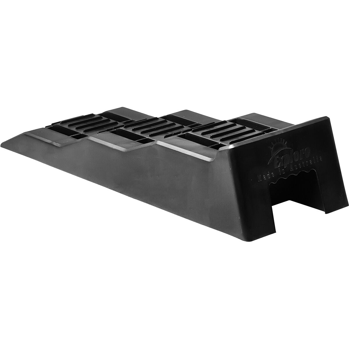 Caravan Leveller 3 Step Black Single, , scaau_hi-res