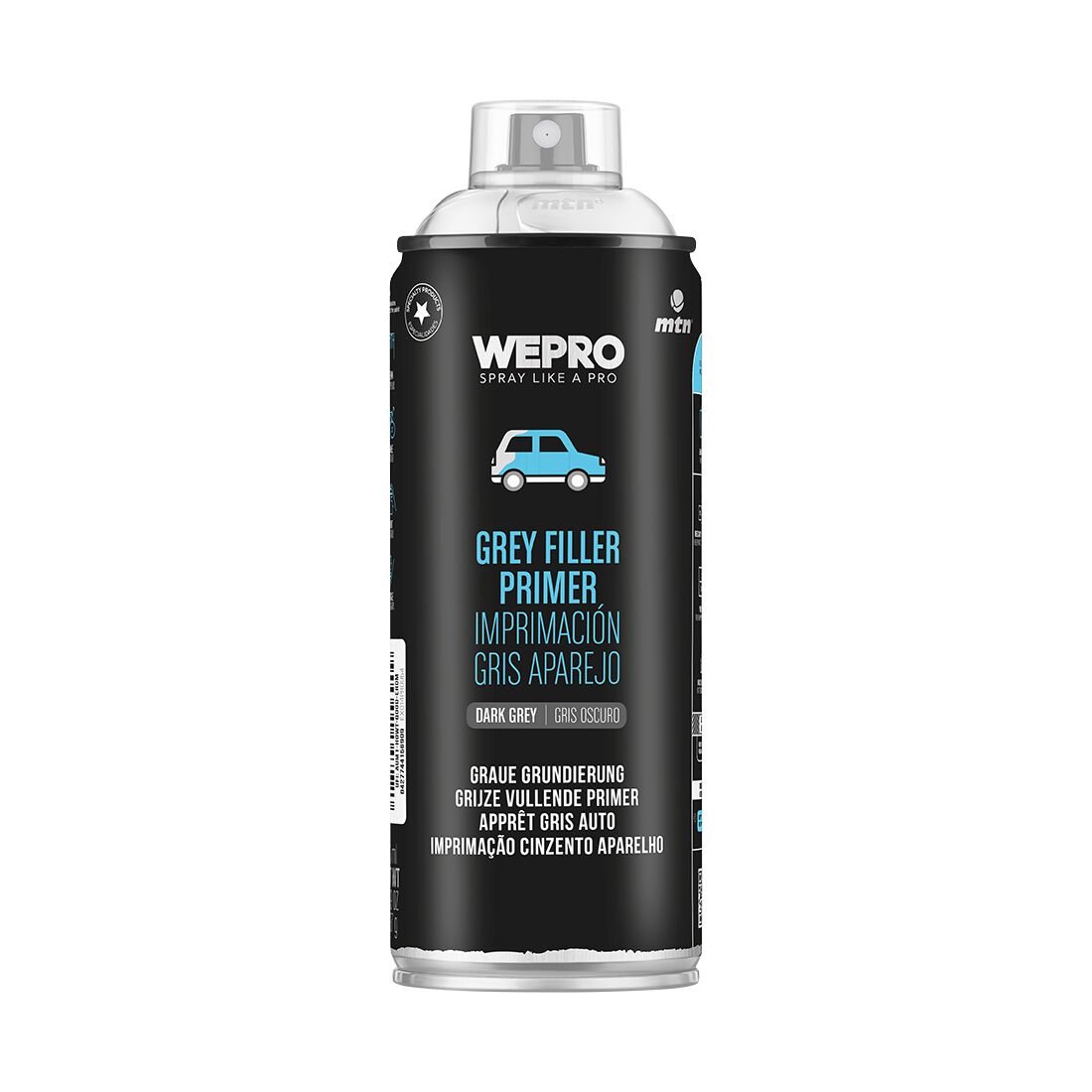 MTN WEPRO Filler Primer Dark Grey 400mL, , scaau_hi-res