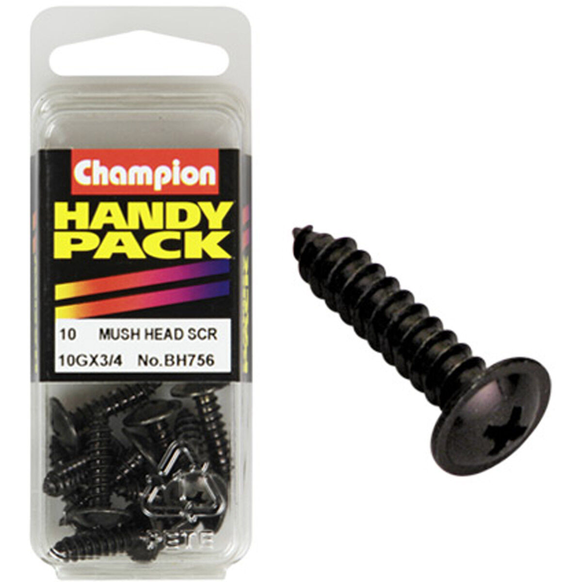 Champion Handy Pack Self-Tapping Screws BH756, 10G x 3/4", , scaau_hi-res