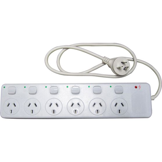 SCA Powerboard w / Switches - 6 Outlet, , scaau_hi-res