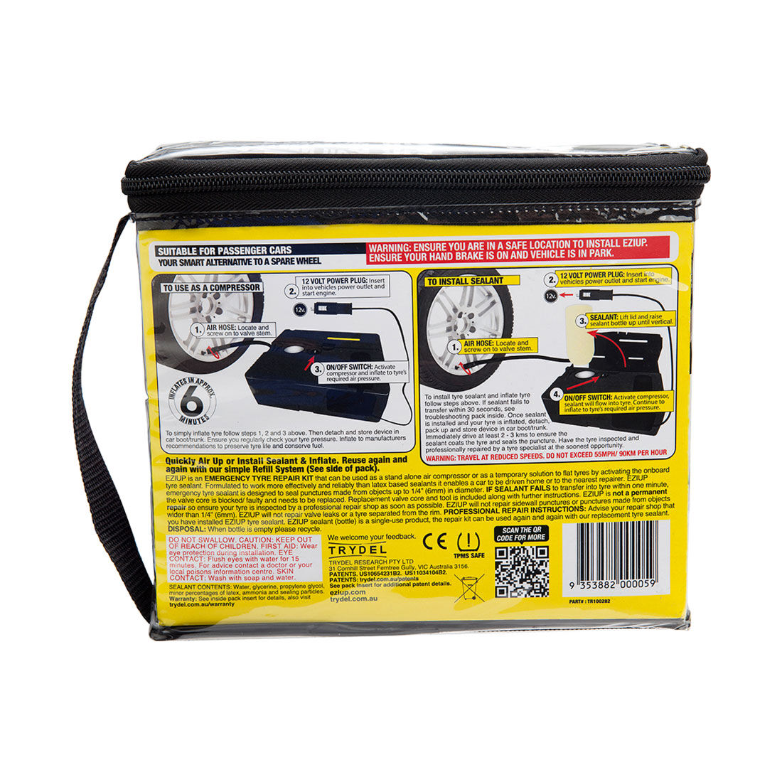 Ezi Up Air Compressor with Tyre Sealant, , scaau_hi-res