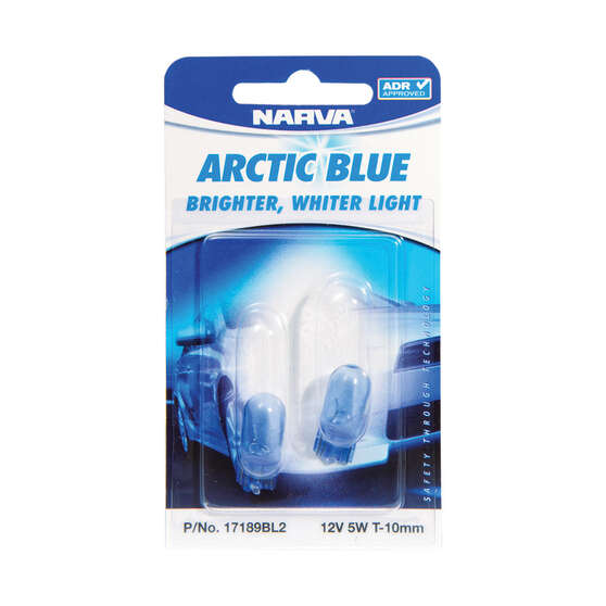 Narva Automotive Globes - Arctic Blue Wedge 12V, 5W, T-10, , scaau_hi-res