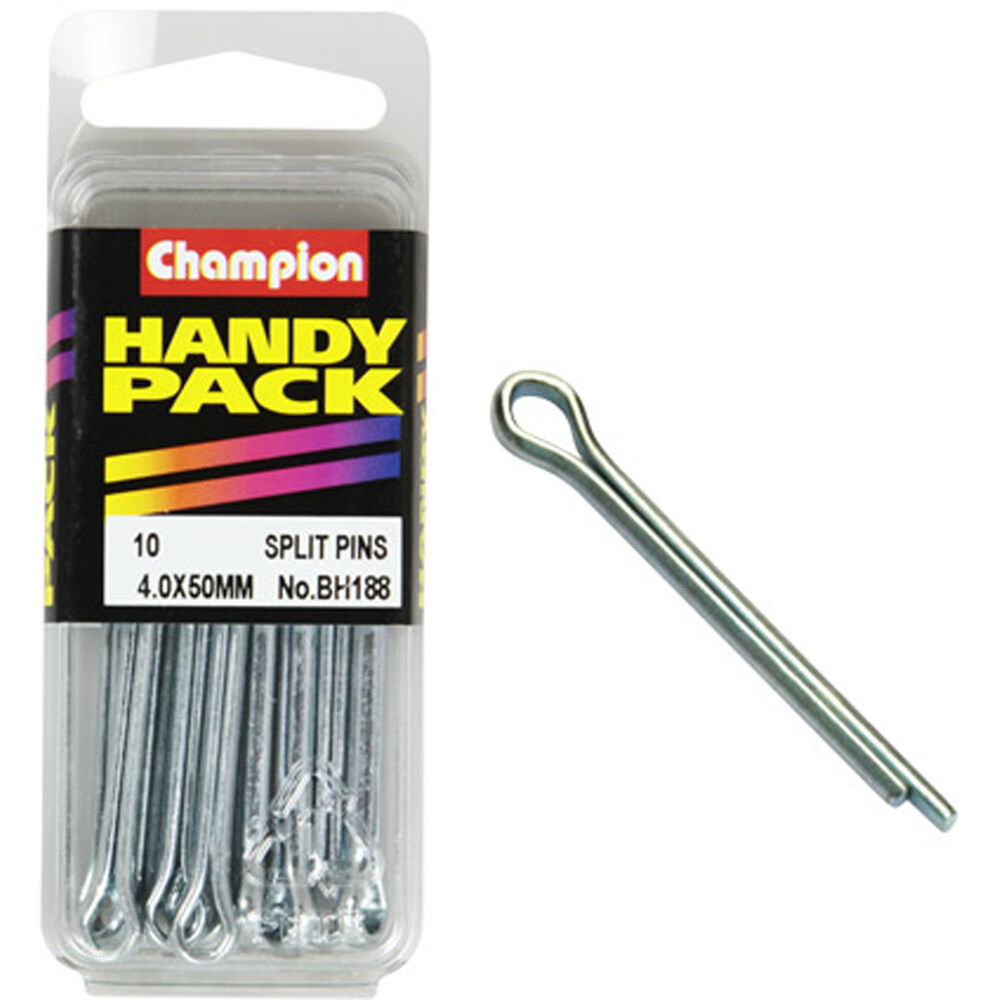 Champion Handy Pack Split Pins BH188, 4mm X 50mm Supercheap Auto