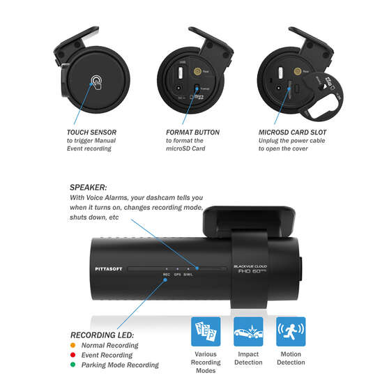 BlackVue 1080p FHD Dash Cam DR770X-1CH-64, , scaau_hi-res
