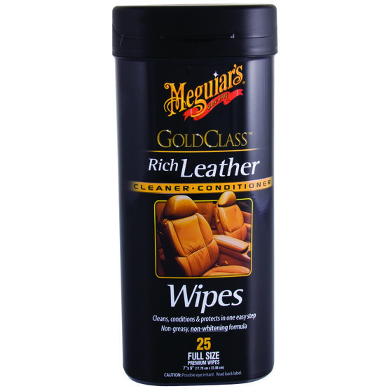 Meguiar's Gold Class Leather Wipes 25 Pack, , scaau_hi-res
