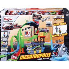 Megatropolis Play Set With 20 Vehicles, , scaau_hi-res