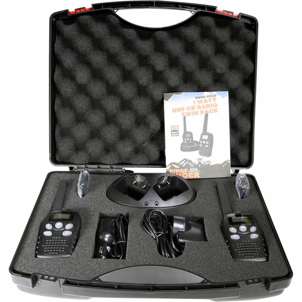Ridge Ryder UHF CB Radio 1W, 2 Pack Supercheap Auto