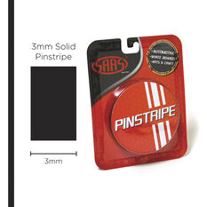 SAAS Pinstripe Solid Black 3mm x 10m, , scaau_hi-res