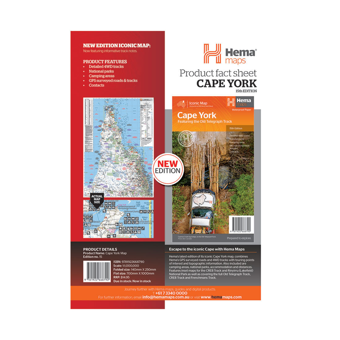 Hema Cape York Map &ndash; 15th Edition, , scaau_hi-res